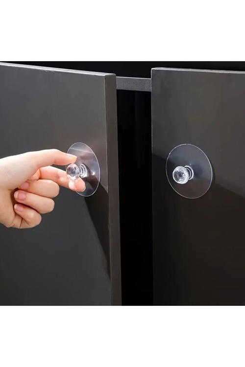 6 Adet Her Eve Lazım Çekmece Klozet Dolap Kapı Düğmesi Pratik Çok Amaçlı Ev Gereçleri