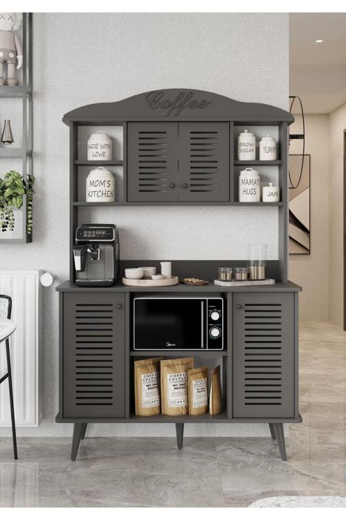 Avior GRİ Kahve Köşesi MDF 185 x 120 x 40 CM