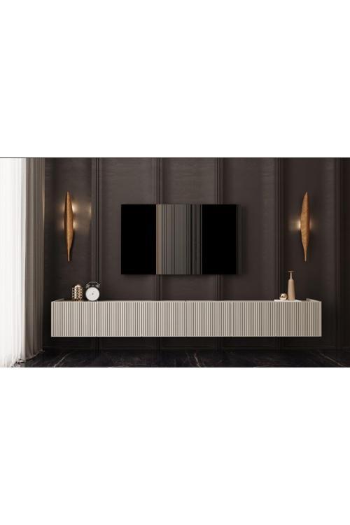 CAPELLA  Mdf 6 Kapaklı Duvara Monte (120 CM X 2 ADET) 240 Cm Tv Ünitesi