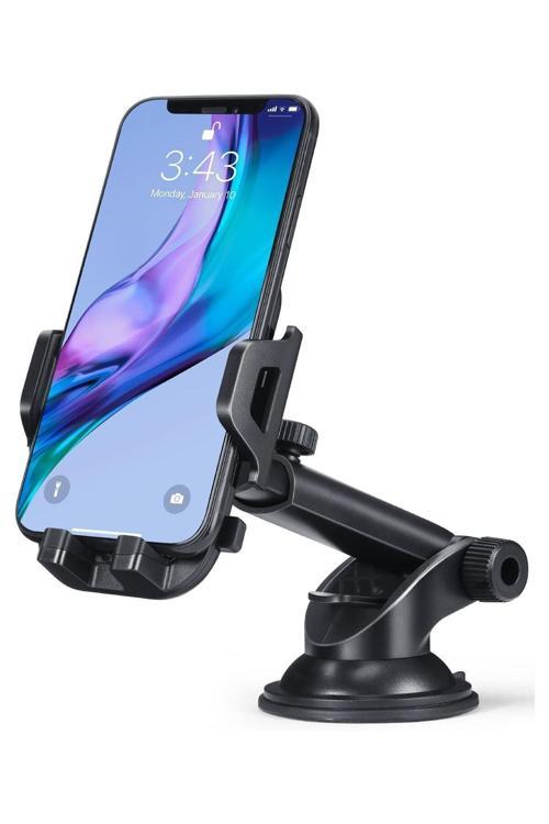 Araç Içi Uzayan Ayarlanabilir Cam Ve Torpido Için Vantuzlu Telefon Tutucu