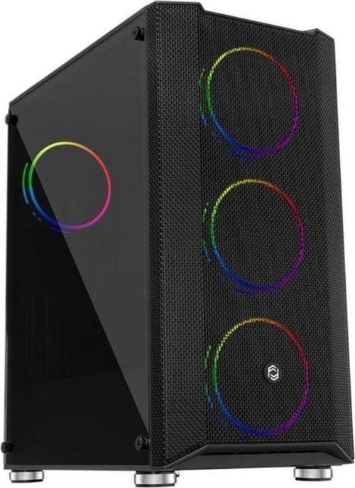 Fc-9405G Panda Gaming Kasa Double Slim Ring Rgb Fan + 650W 80+ Boş Bilgisayar Kasası