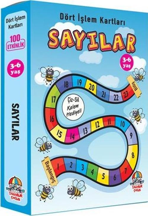 Yyg Dört İşlem Kartları / Sayılar (3-6 Yaş)