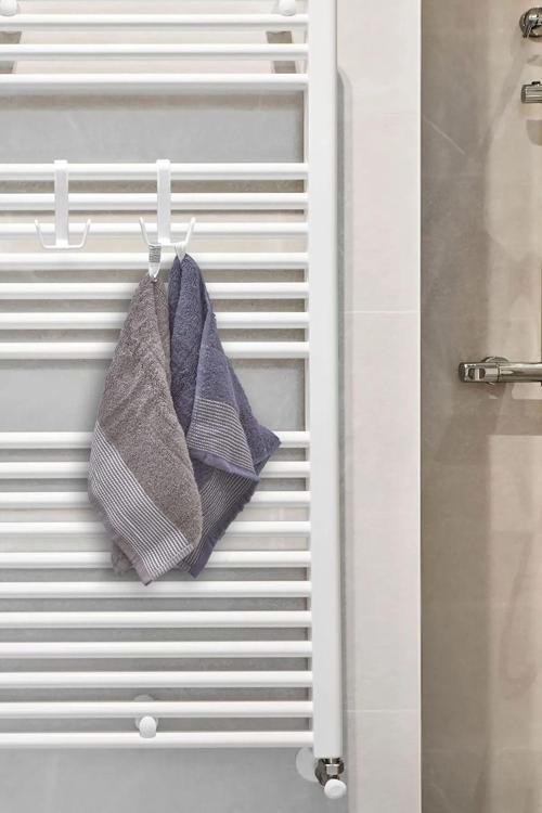 Havlupan Uyumlu Plastik Askı Havlu Asma Aparatı, Modern Tasarım - Radyatör Kalorifer Askısı 1 Adet