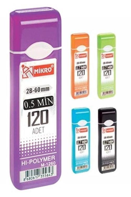 Kalem Ucu 120 li 0.5 mm 2B 1 Adet Çoklu Versatil Kalem Uç Mekanik Uçlu Otomatik Kurşun Mikro Kalem Ucu 60 mm Yumuşak