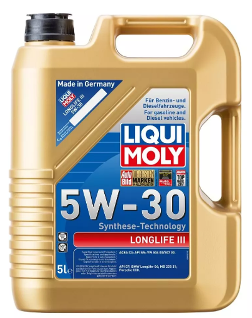 Longlife III 5W-30 Volkswagen Motor Yağı (5 Litre) Yeni Üretim Tarihli