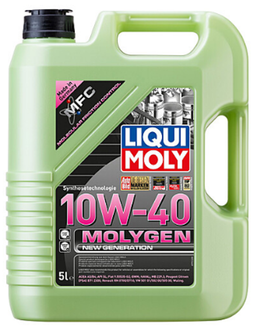 Molygen New Generation 10W-40 (5 Litre) Yeni Üretim Tarihli