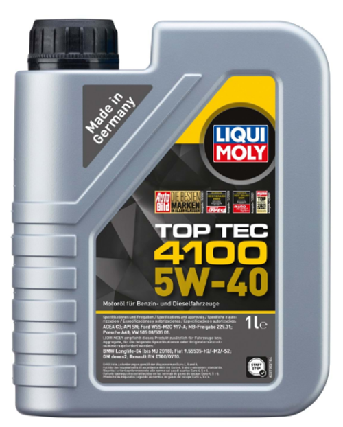 Top Tec 4100 5W-40 Motor Yağı (1 Litre) Yeni Üretim Tarihli