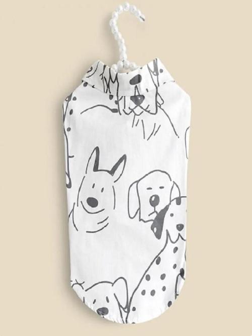 Köpek Figürlü Kedi Köpek Gömlek