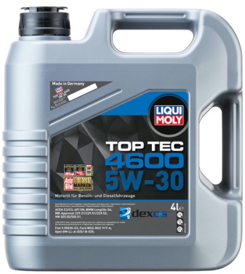 Top Tec 4600 Dexos2 5W-30 Motor Yağı (4 Litre) Yeni Üretim Tarihli