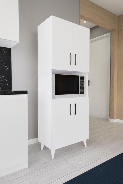 Hobbie Mikrodalga Mutfak Dolabı Beyaz
