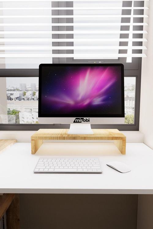 Kula Ekran Monitor Stant Altı Altlığı Organizer Stand Yükseltici Sehpa Rivoli