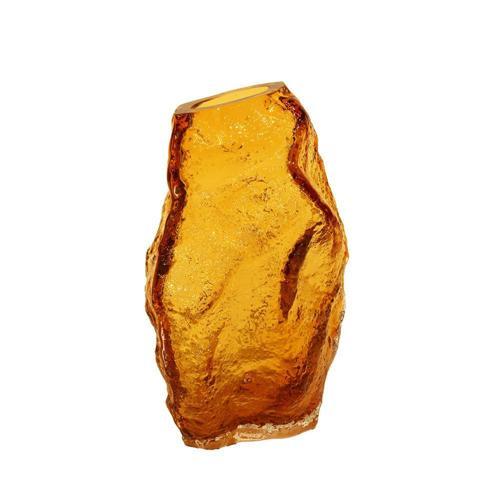 Cam Amber Vazo 16x12x26cm