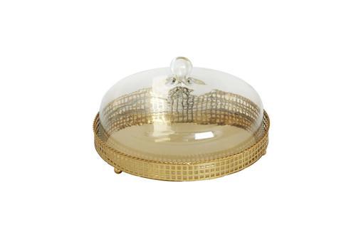 Gold Kapaklı Kek Standı 30 Cm