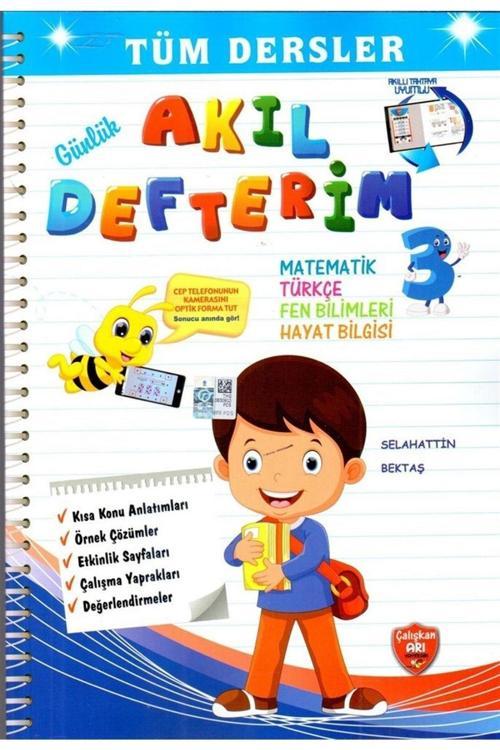 Çalışkan Arı Yayınları 3.Sınıf Tüm Dersler Akıl Defterim Eski
