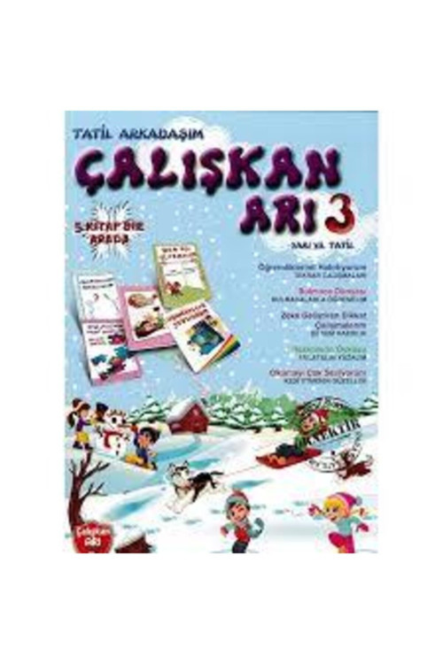 Çalışkan Arı Yayınları Çalışkan Arı 3.Sınıf Yarıyıl Tatil Kitabı Tatil Arkadaşım