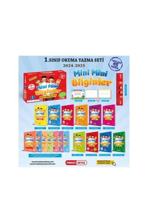 Kırmızı Beyaz Yayınları 1. Sınıf Mini Mini Bilginler Okuma Yazma Öğreniyor