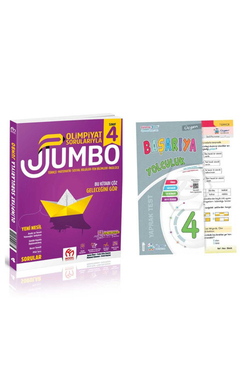 Model 4.Sınıf Jumbo Tüm Dersler Soru Bankası + Üçgen Yayınları 4.Sınıf Tüm Dersler Yaprak Test
