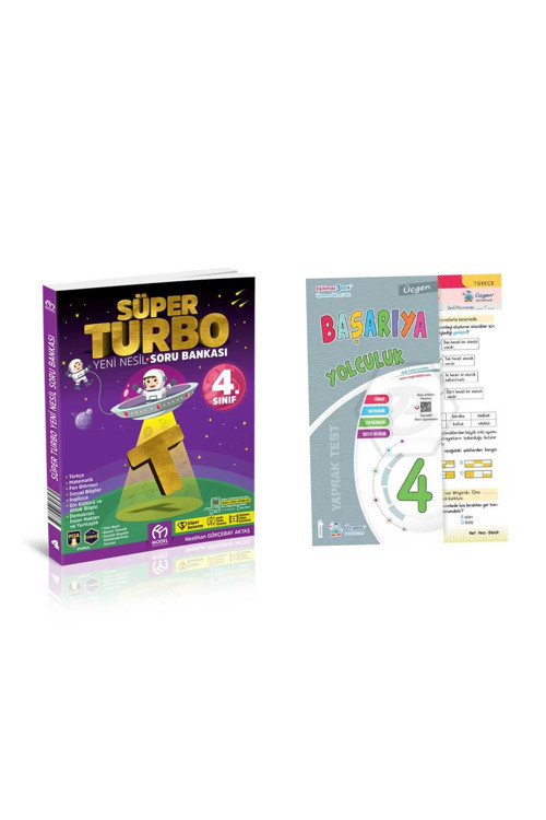Model 4.Sınıf Süper Turbo Tüm Dersler Soru Bankası + Üçgen Yayınları 4.Sınıf Tüm Dersler Yaprak Test