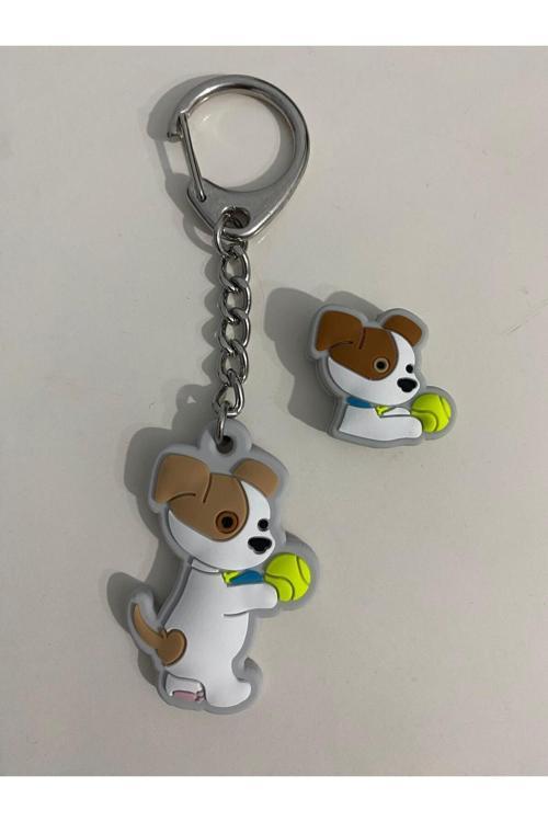 Köpek Figürlü Anahtarlık Ve Titreşim Önleyici