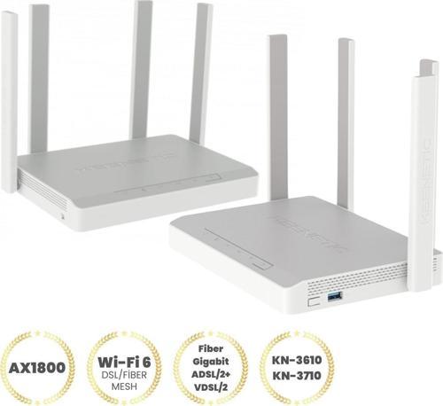 2'li Kit AX1800 Hopper Dsl Vdsl2/adsl2+ Modem ve Sprinter Router Wi-Fi 6 Fiber Gigabit Mesh USB 3.0 Portu