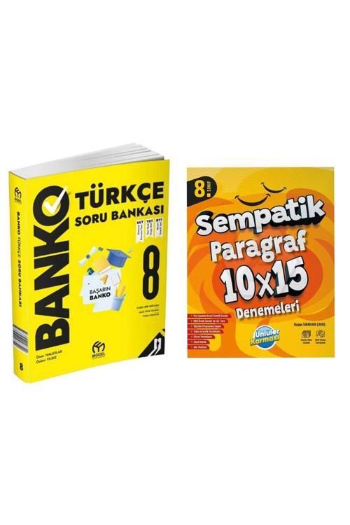 Model Eğitim Yayınları 8.Sınıf Lgs Banko Türkçe Soru Bankası Ve Sempatik Paragraf Deneme