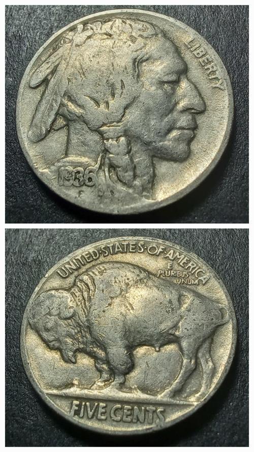 39963682cfc276dfd1 1936 Kızılderili-Bufalo Amerika 5 Cent ÇT/ÇÇT Eski Yabancı Madeni Para