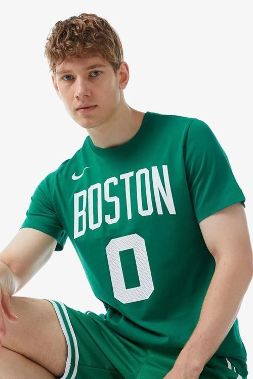 Boston Celtics NBA Erkek Yeşil Basketbol Tişört
