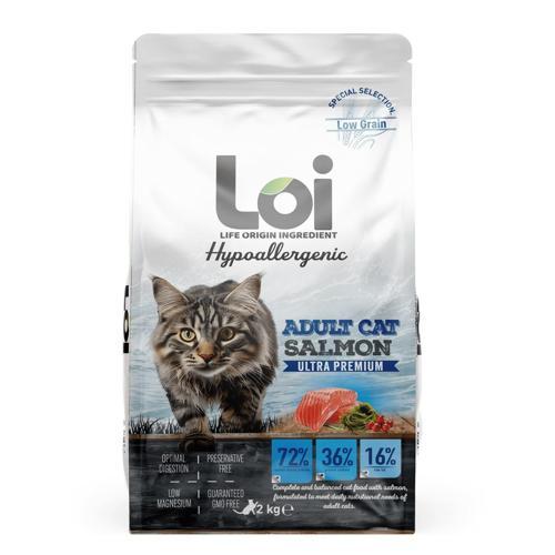 Loi Hipoalerjenik Kedi Maması Somonlu 2 Kg