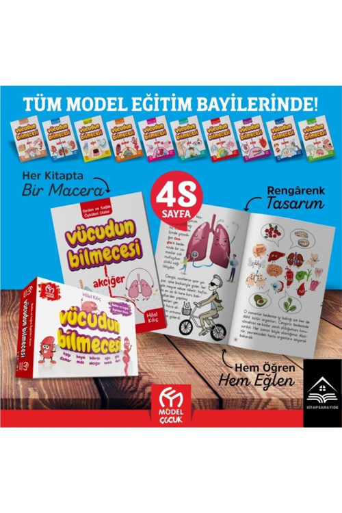 3. Ve 4.Sınıflar Için Vücudun Bilmecesi 10'Lu Hikaye Serisi