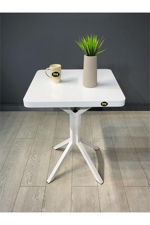 Zeren Kare Balkon Masası Mutfak Yemek Masası 60 cm