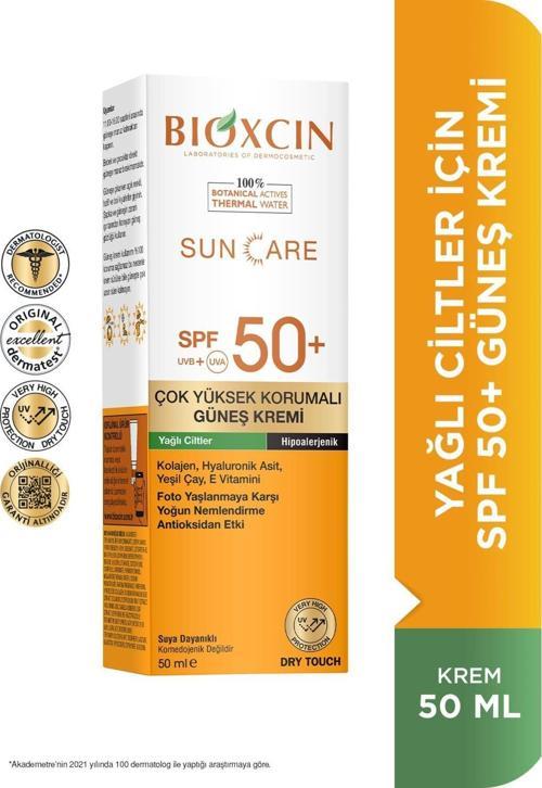 Sun Care Çok Yüksek Korumalı Yağlı Ciltler Için güneş Kremi 50 ml Spf 50+
