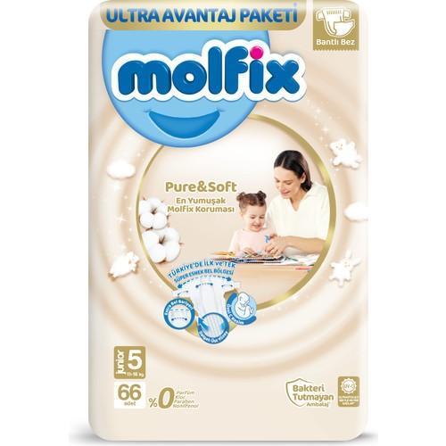 Pure&Soft 5 Beden Junior 66'lı Bebek Bezi