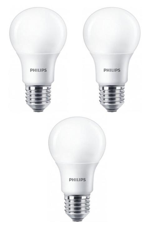 (8W) 60W  Led Ampul Beyaz 6500K E27 (3 Adet) Tasarruflu Led Lamba
