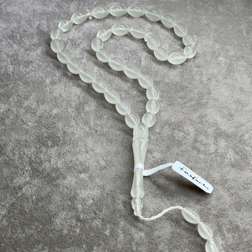 Fosforlu Toz Kehribar Tesbih 30 CM