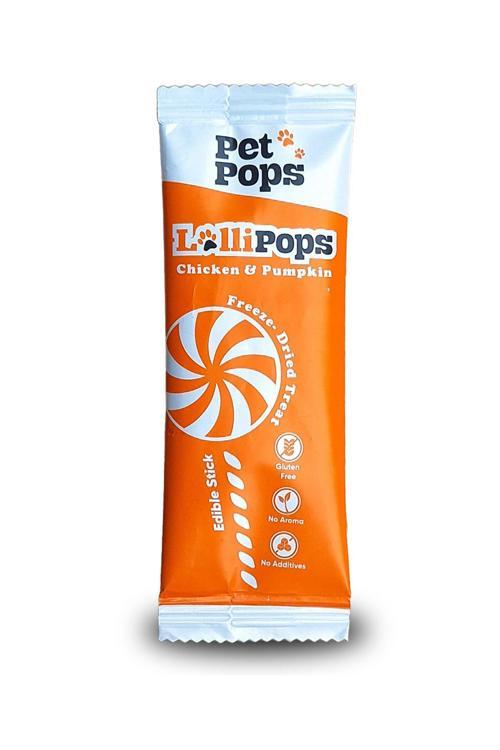- Kedi Ve Köpekler İçin Lolipop Ödülü - %100 Doğal / 10 Lu / Bal Kabaklı - Yeni