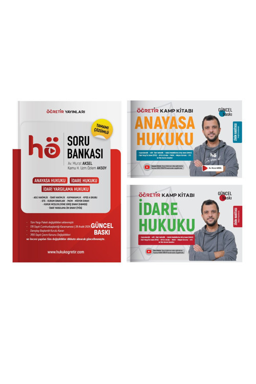 2025 Anayasa - Idare Hukuku Öğretir Video Ders Seti Soru Bankası