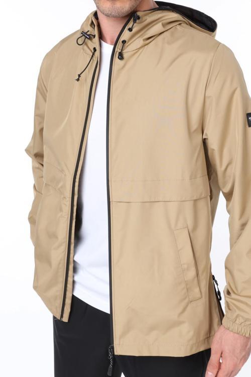 Erkek Rüzgarlık/Yağmurluk Outdoor Yırtmaç Detaylı Mevsimlik Taş Spor Ceket