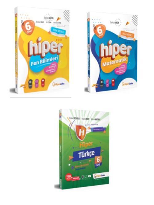 Hiper Zeka 6. Sınıf Matematik Türkçe ve Fen Bilimleri Konu Anlatımlı Soru Bankası