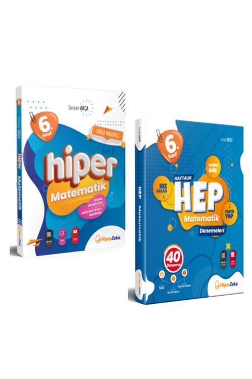 Hiper Zeka Yayınları 6. Sınıf Hiper Matematik Konu Anlatımlı & Soru Bankası + Haftalık HEP 40 Deneme Set