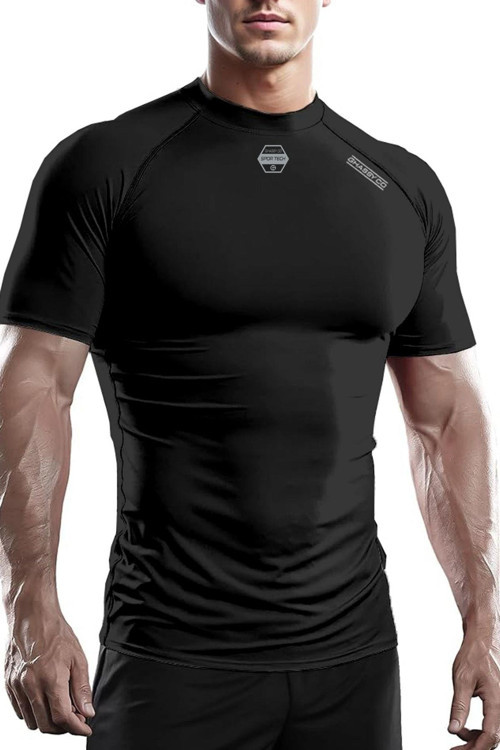 Erkek Premium Nefes Alabilen Hızlı Kuruma Koşu Fitness Reflektör Armalı Spor T-shirt