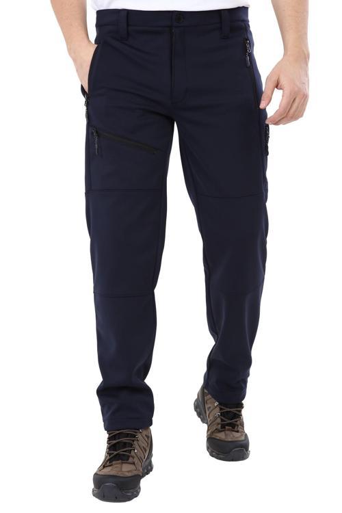 Erkek İçi Polarlı Tactical Outdoor Su Geçirmez Koyu Gri Softshell Pantolon