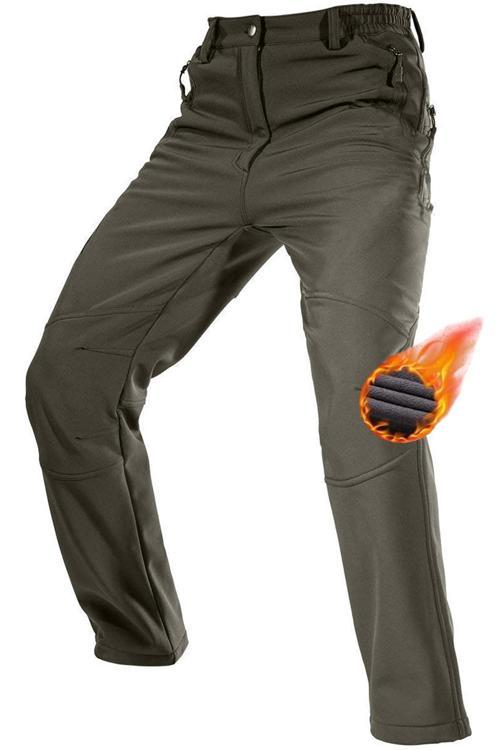 Erkek Çift Katmanlı Ultra Kalın Kışlık Kayak Motorcu Outdoor Softshell Pantolon