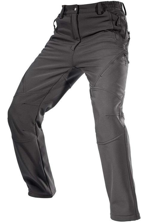 Erkek Çift Katmanlı Ultra Kalın Kışlık Kayak Motorcu Outdoor Softshell Pantolon