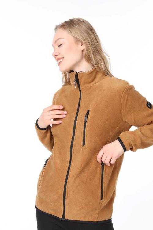 GHASSYCO. KADIN TAM FERMUARLI POLAR CEKET