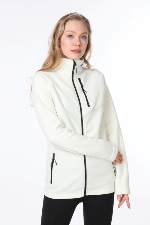 GHASSYCO. KADIN TAM FERMUARLI POLAR CEKET