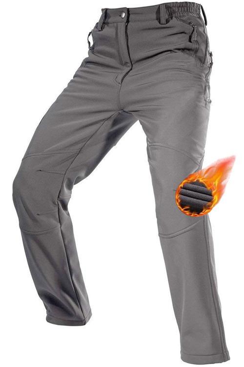 Erkek Çift Katmanlı Ultra Kalın Kışlık Kayak Motorcu Outdoor Softshell Pantolon