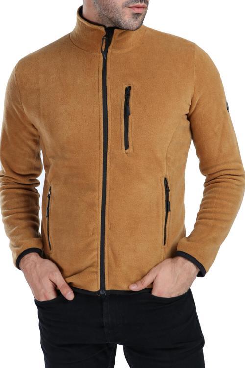 GHASSYCO. ERKEK TAM FERMUARLI POLAR CEKET