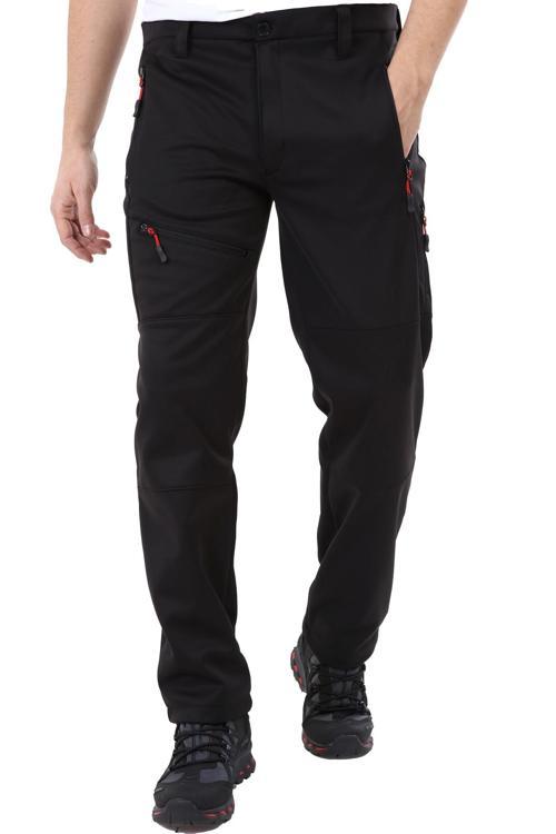 Erkek İçi Polarlı Tactical Outdoor Su Geçirmez Koyu Gri Softshell Pantolon