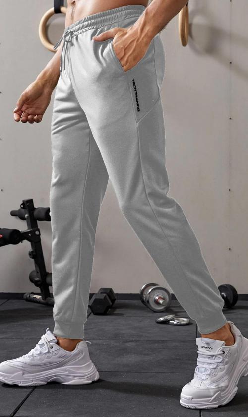Erkek Dar Paça Running Hafif Koşucu Fitness Gym Athletic Dalgıç Kumaş Spor Eşofman Altı