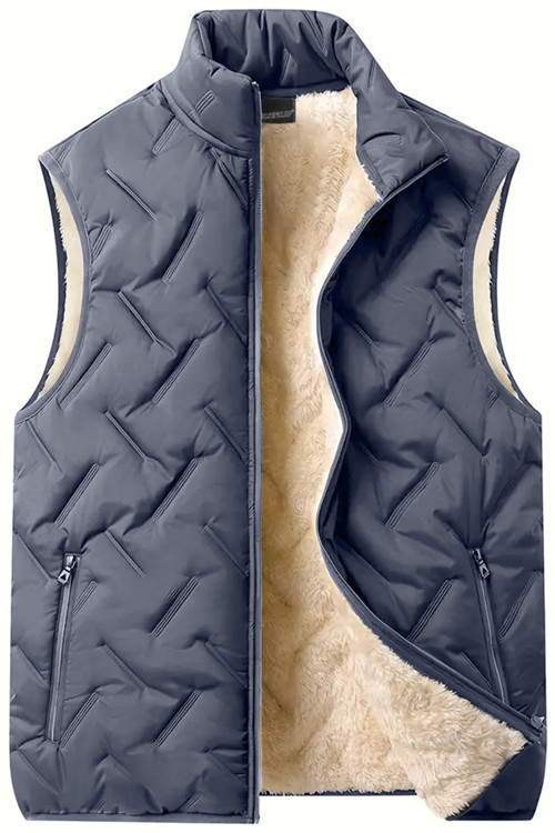 Unisex Çift Katman Ultra Termal Isı Yalıtımlı Su ve Rüzgar Geçirmez İçi Peluşlu Yelek